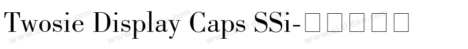 Twosie Display Caps SSi字体转换